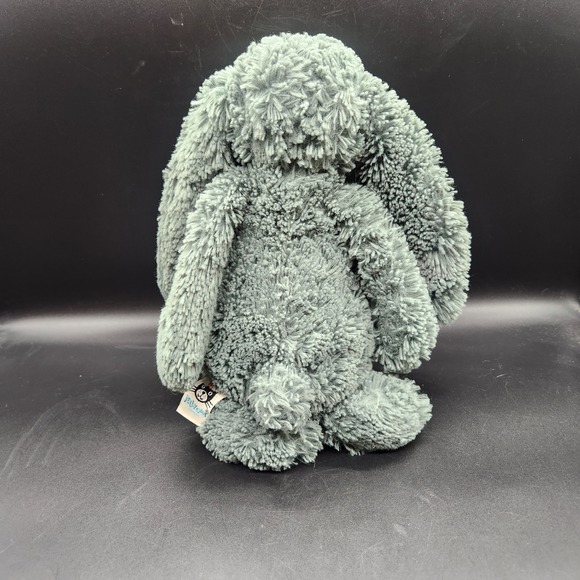 Jellycat Forest Green Bunny Rabbit Plush Toy Soft Floppy Ears Snuggable Comfort - Picture 7 of 11
